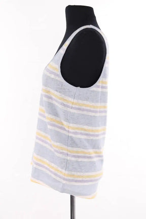 Top sans manche Sézane Bleu en Coton