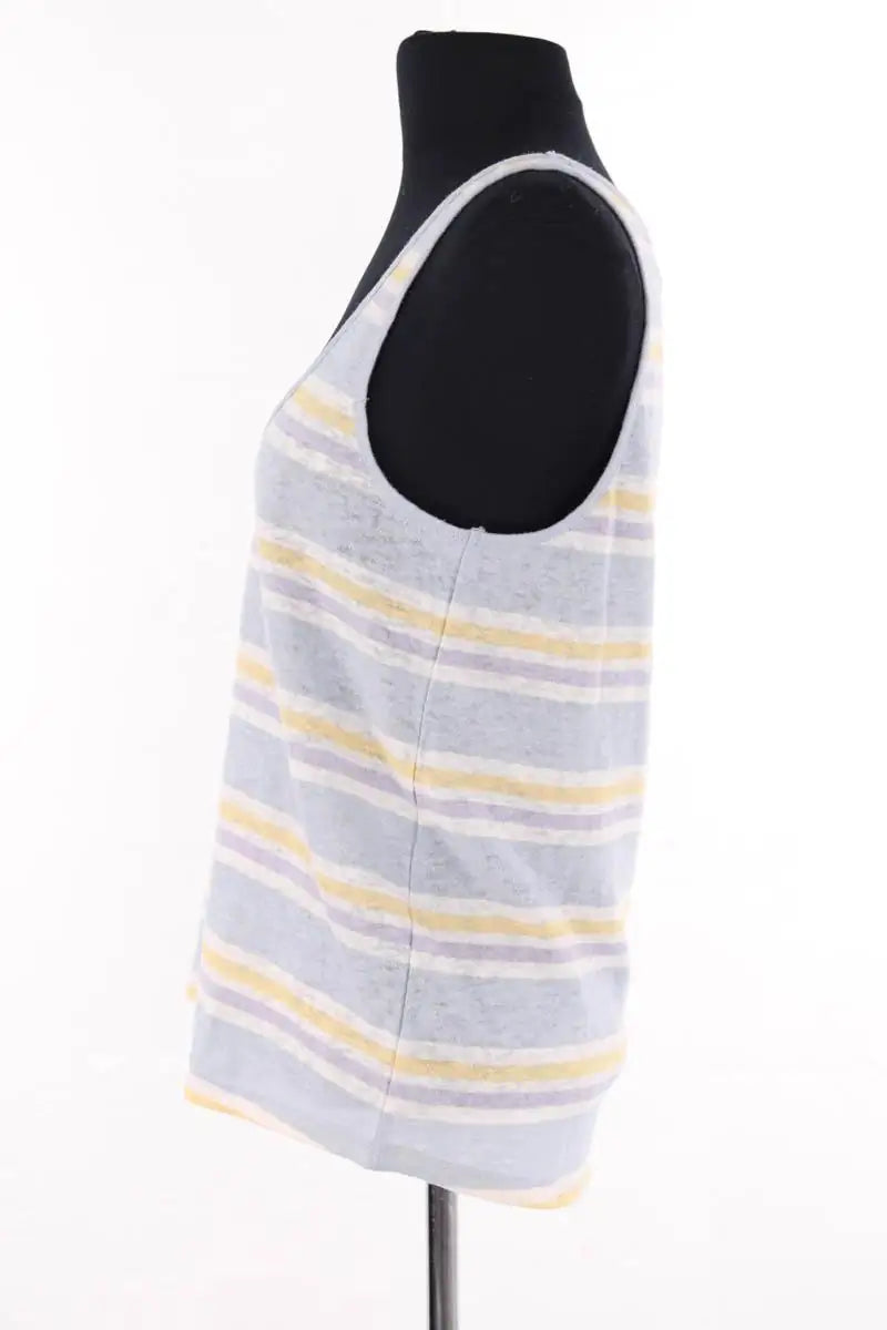 Top sans manche Sézane Bleu en Coton
