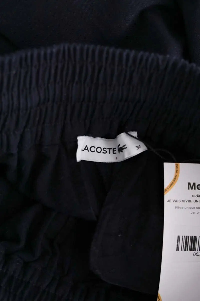 Pantalon slim Lacoste Marine en Laine