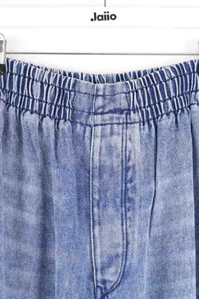 Pantalon droit Isabel Marant Bleu en Coton