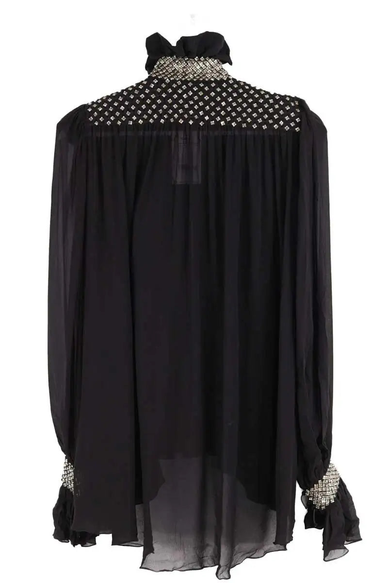 Blouse Saint Laurent Noir en Soie