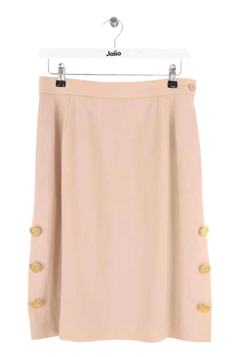 Jupe Yves Saint Laurent Rose en Laine, taille XL - Seconde Main