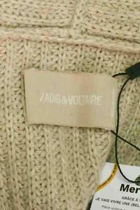 Cardigan Zadig & Voltaire Rita Beige en Laine