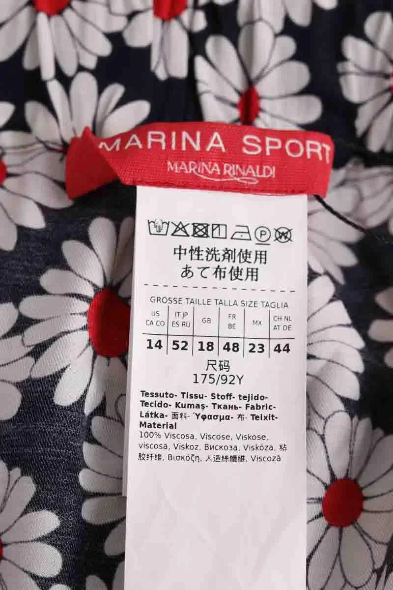 Pantalon Marina Rinaldi Marine en Viscose