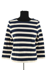 Blouse Sézane Bleu en Coton, taille XS - Seconde Main