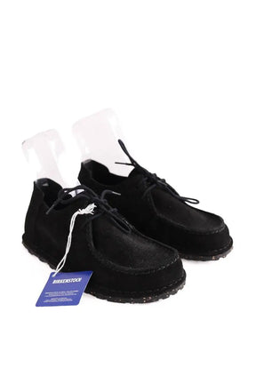 Chaussures à lacets Birkenstock Utti Lace Narrow Noir en Daim