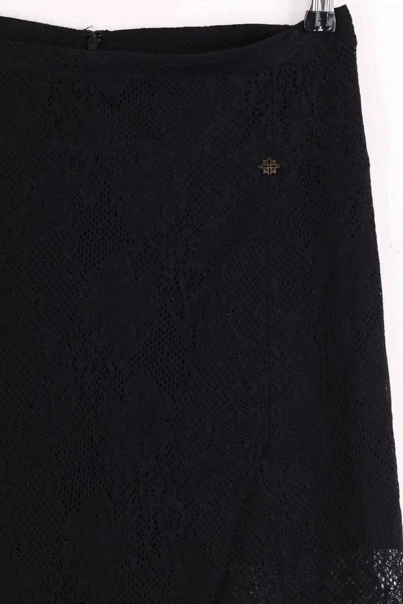 Jupe The Kooples Noir en Laine