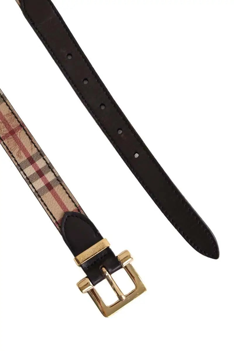 Ceinture Burberry Ecru en Cuir