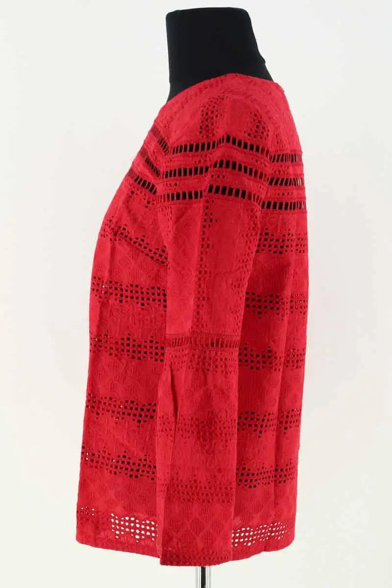 Blouse Ba&Sh Rouge en Coton
