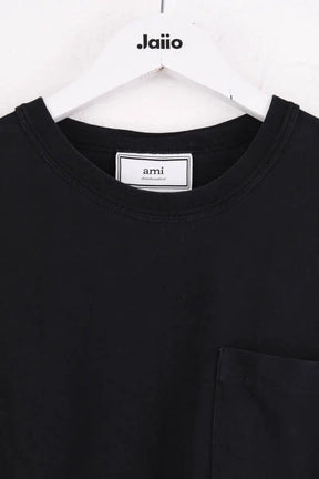 T-shirt Ami Noir en Coton