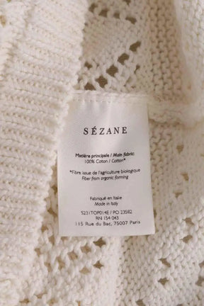 Top sans manche Sézane Beige en Coton