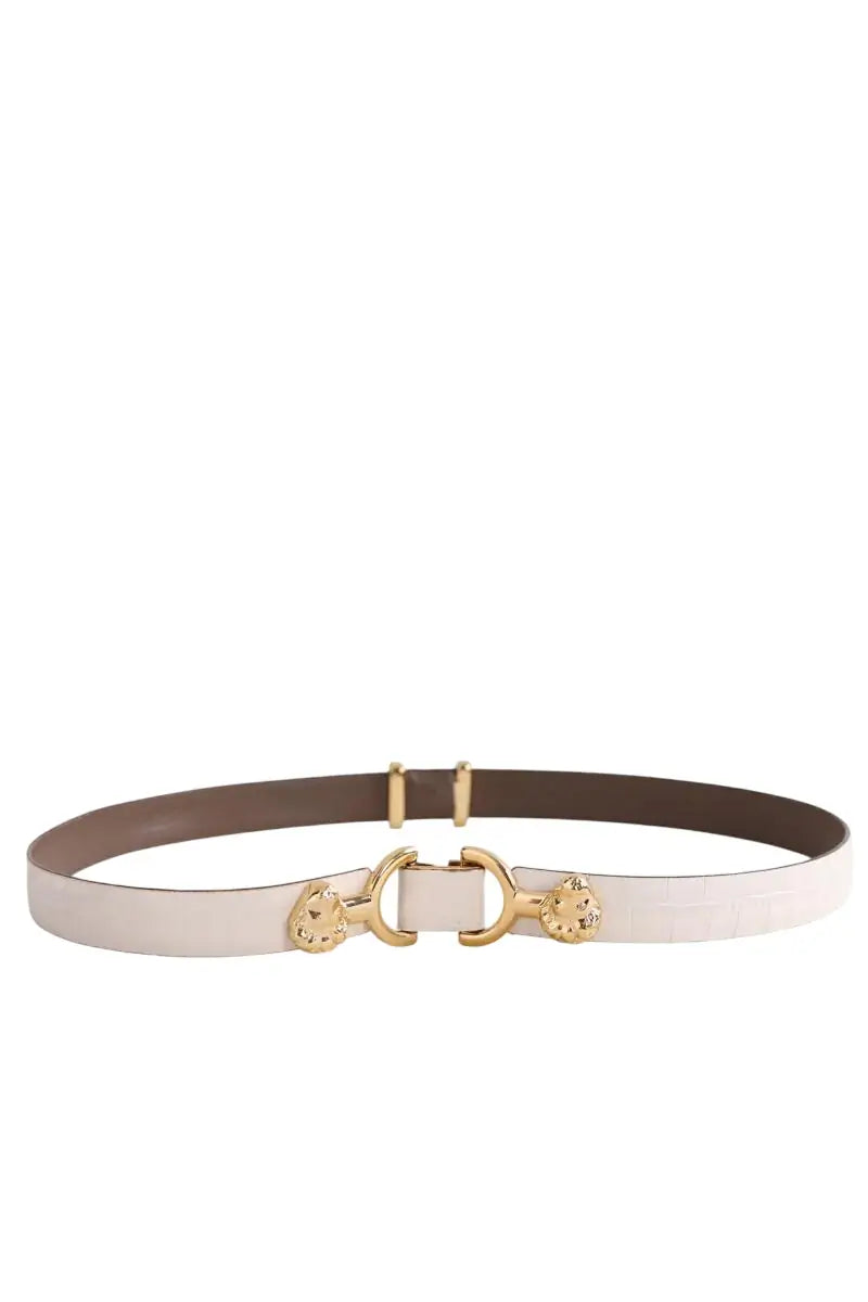 Ceinture en cuir Maje Blanc en Cuir, taille S - Seconde Main