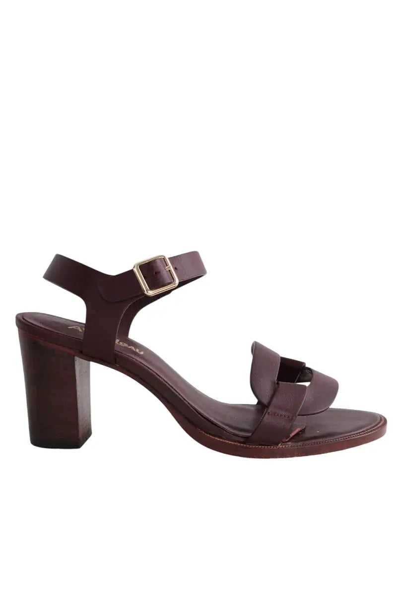 Talons Avril Gau Bordeaux en Cuir, taille 39 - Seconde Main