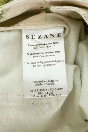 Jean large Sézane Beige en Coton