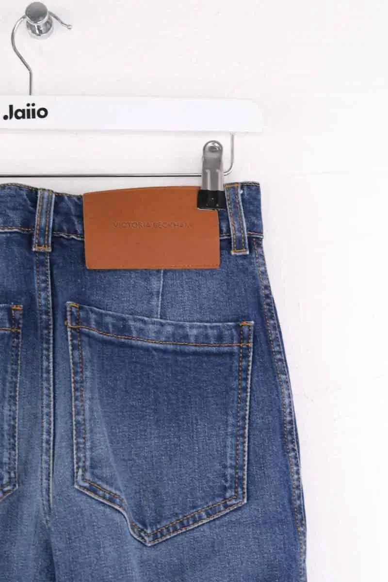 Jean bootcut Victoria Beckham Bleu en Coton