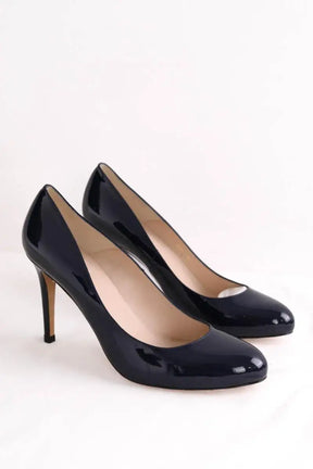Talons LK Bennett Stila Marine en Cuir verni