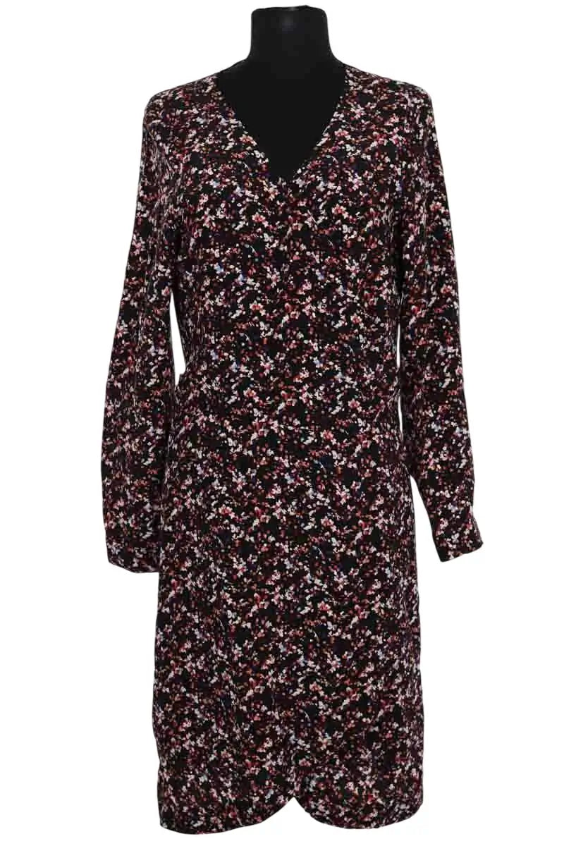 Robe Sézane Noir en Synthétique, taille XL - Seconde Main
