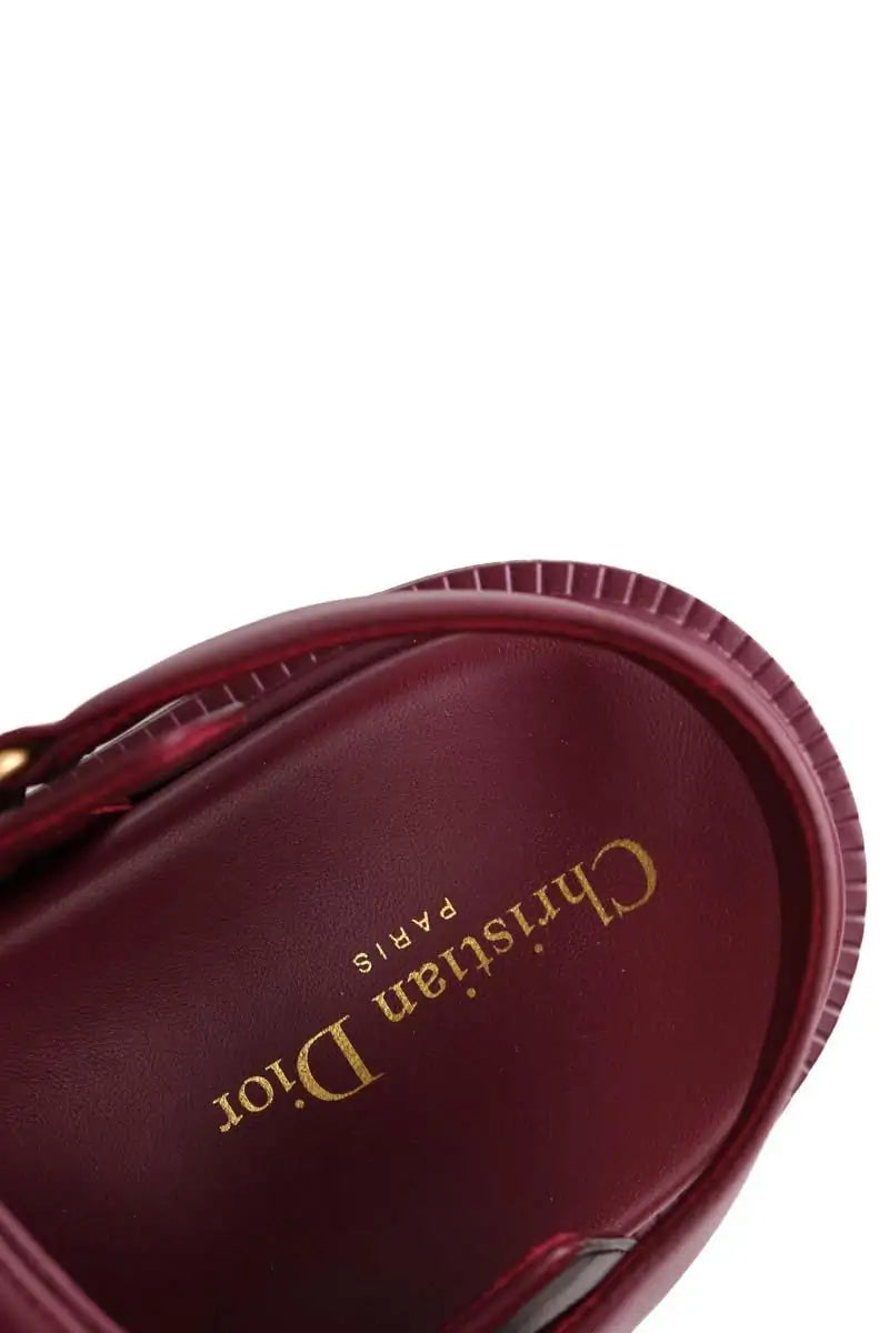 Sandales Dior DiorAct Bordeaux en Cuir