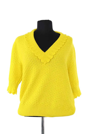 Pull Molli Jaune en Laine, taille M - Seconde Main