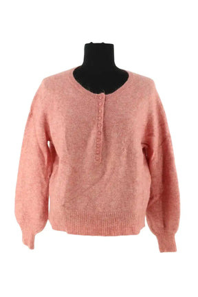 Pull Sézane Rose en Laine, taille L - Seconde Main