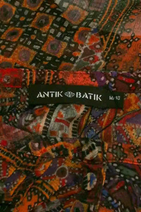 Blouse Antik Batik Rouge en Synthétique