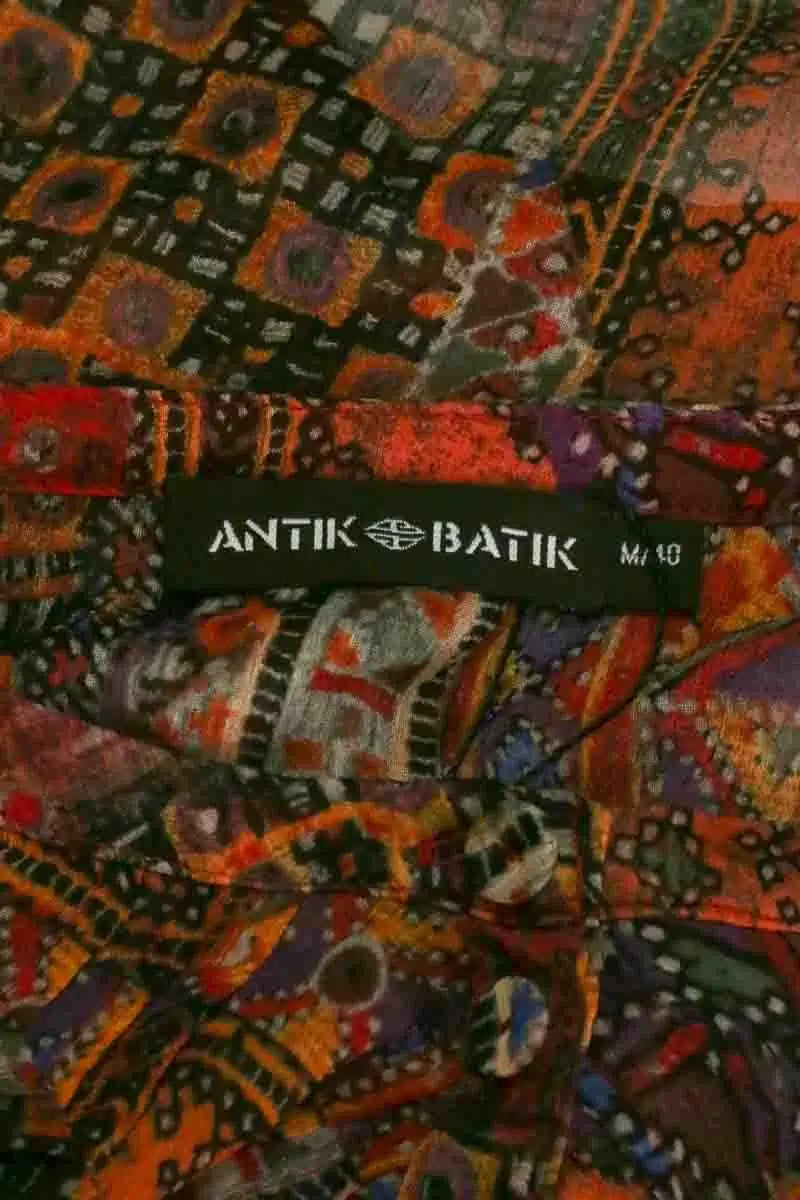 Blouse Antik Batik Rouge en Synthétique
