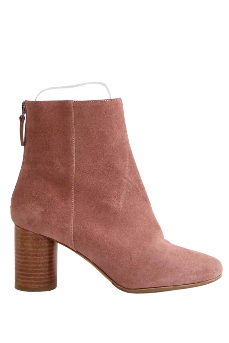 Boots Sandro Rose en Daim, taille 36 - Seconde Main