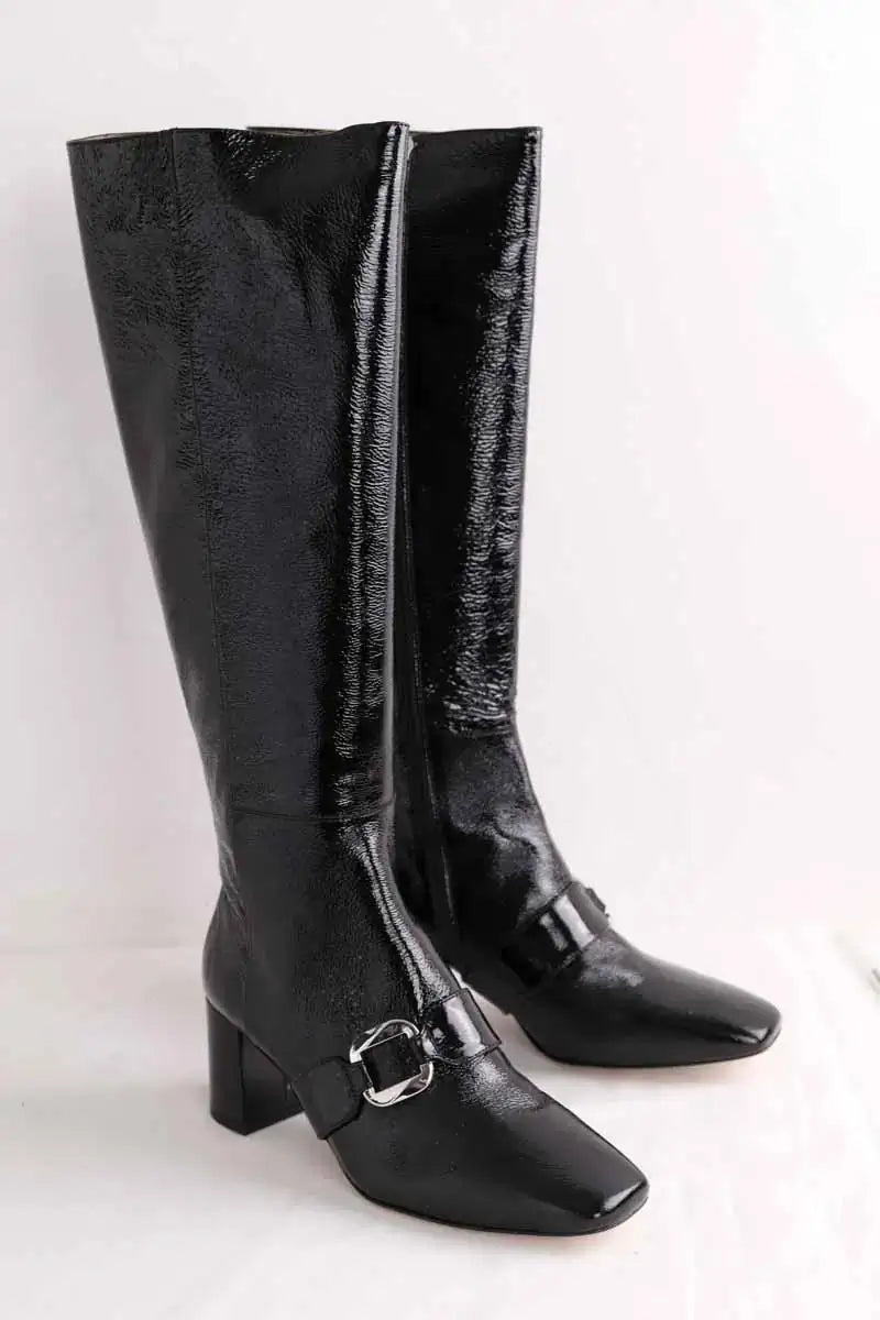Bottes LK Bennett Gigi Noir en Cuir verni