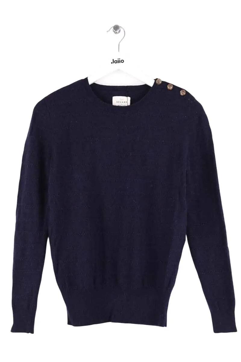 Pull Sézane Bleu en Laine, taille S - Seconde Main