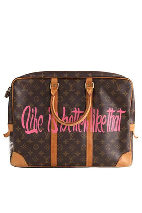 Porte-Documents Voyage PM Louis Vuitton Marron en Cuir