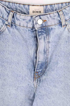 Jean large Sézane Bleu en Coton