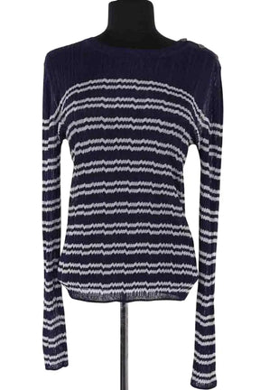 Top Ba&Sh Marine en Viscose, taille L - Seconde Main