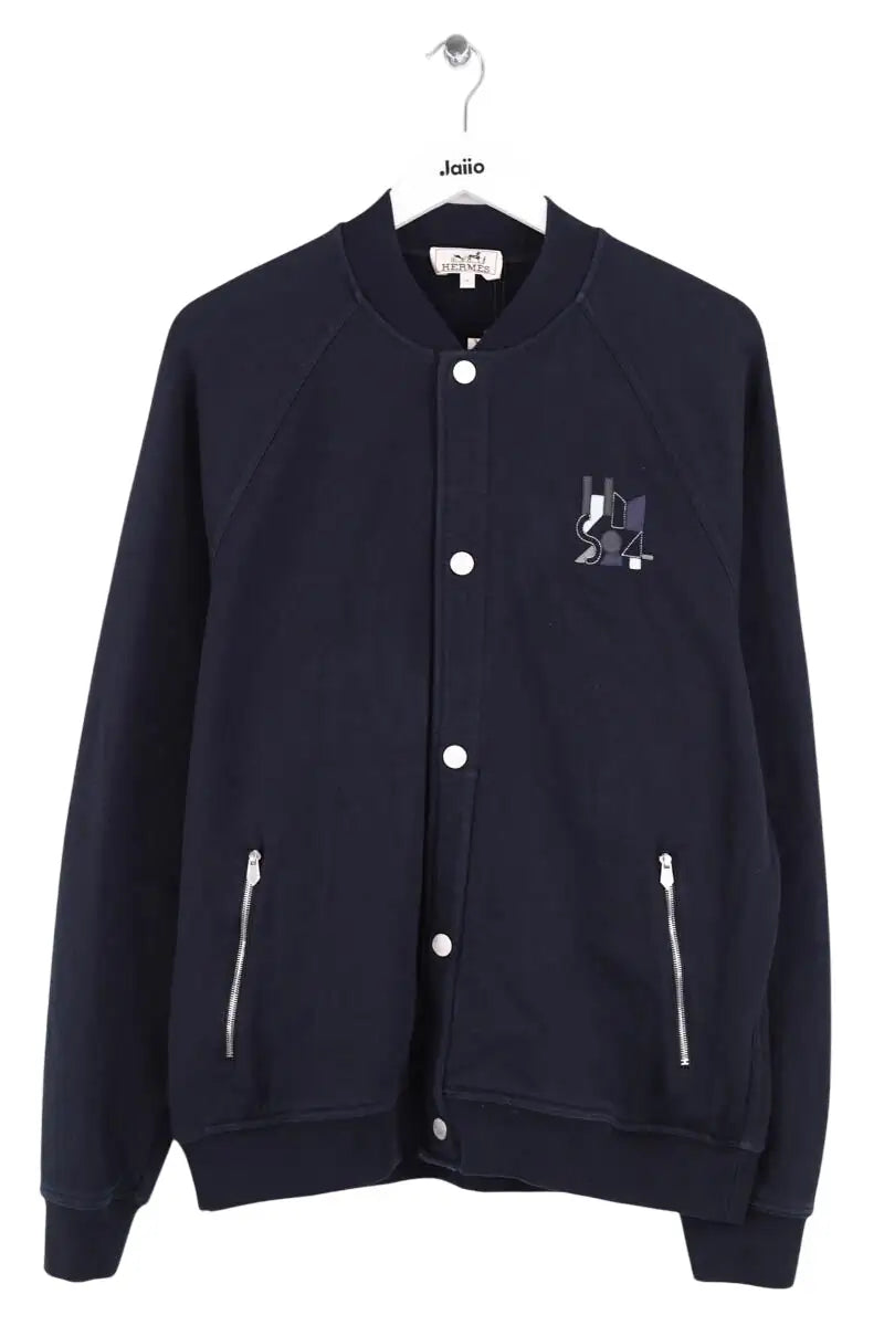 Gilet Hermès Bleu en Coton, taille L - Seconde Main