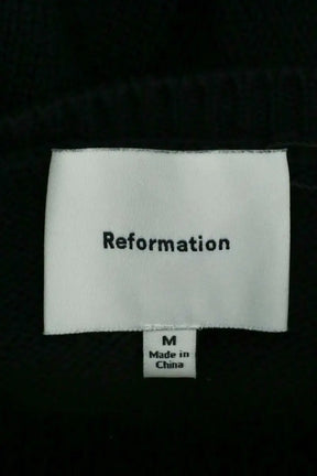 Cardigan Reformation Noir en Coton