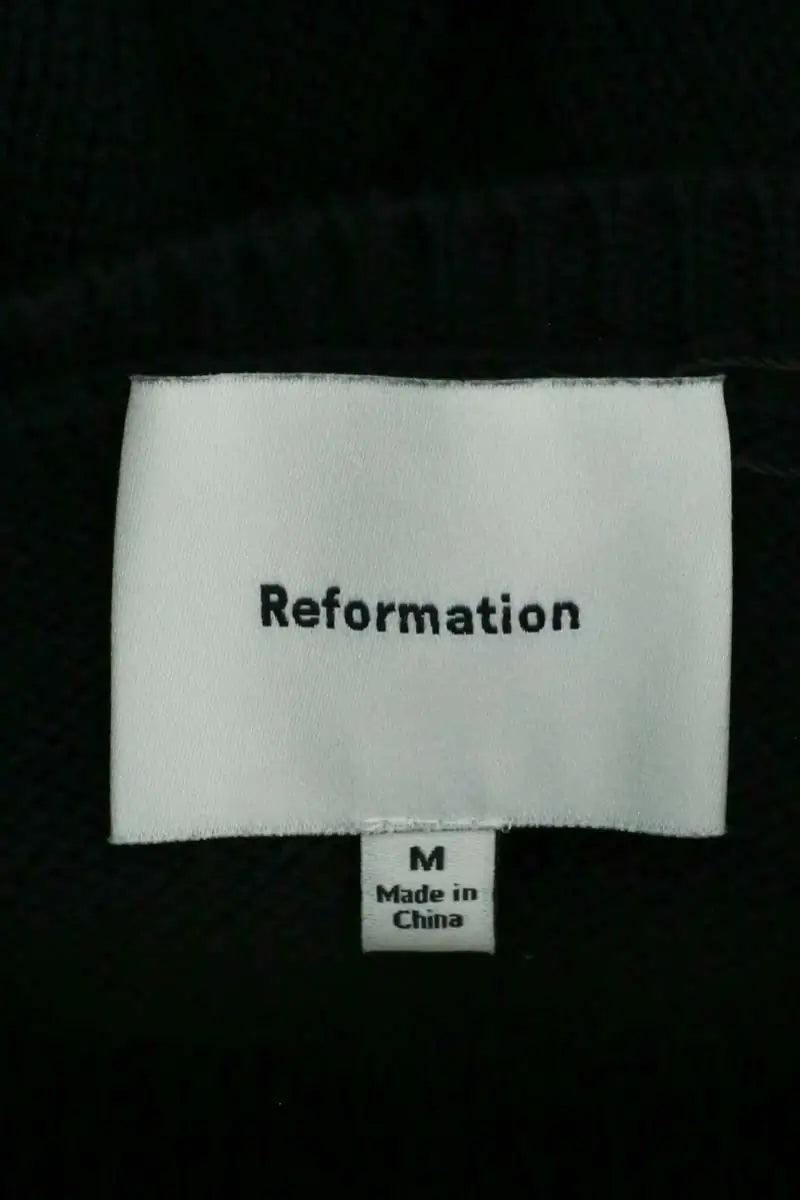 Cardigan Reformation Noir en Coton