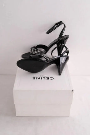 Talons Celine Noir en Cuir verni