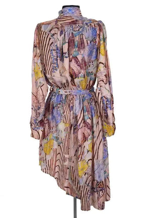 Robe Valentine Gauthier Beige en Soie
