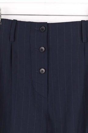 Pantalon large Sandro Marine en Synthétique
