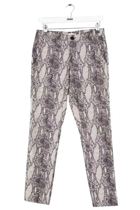 Pantalon droit Marella Gris en Synthétique, taille S - Seconde Main