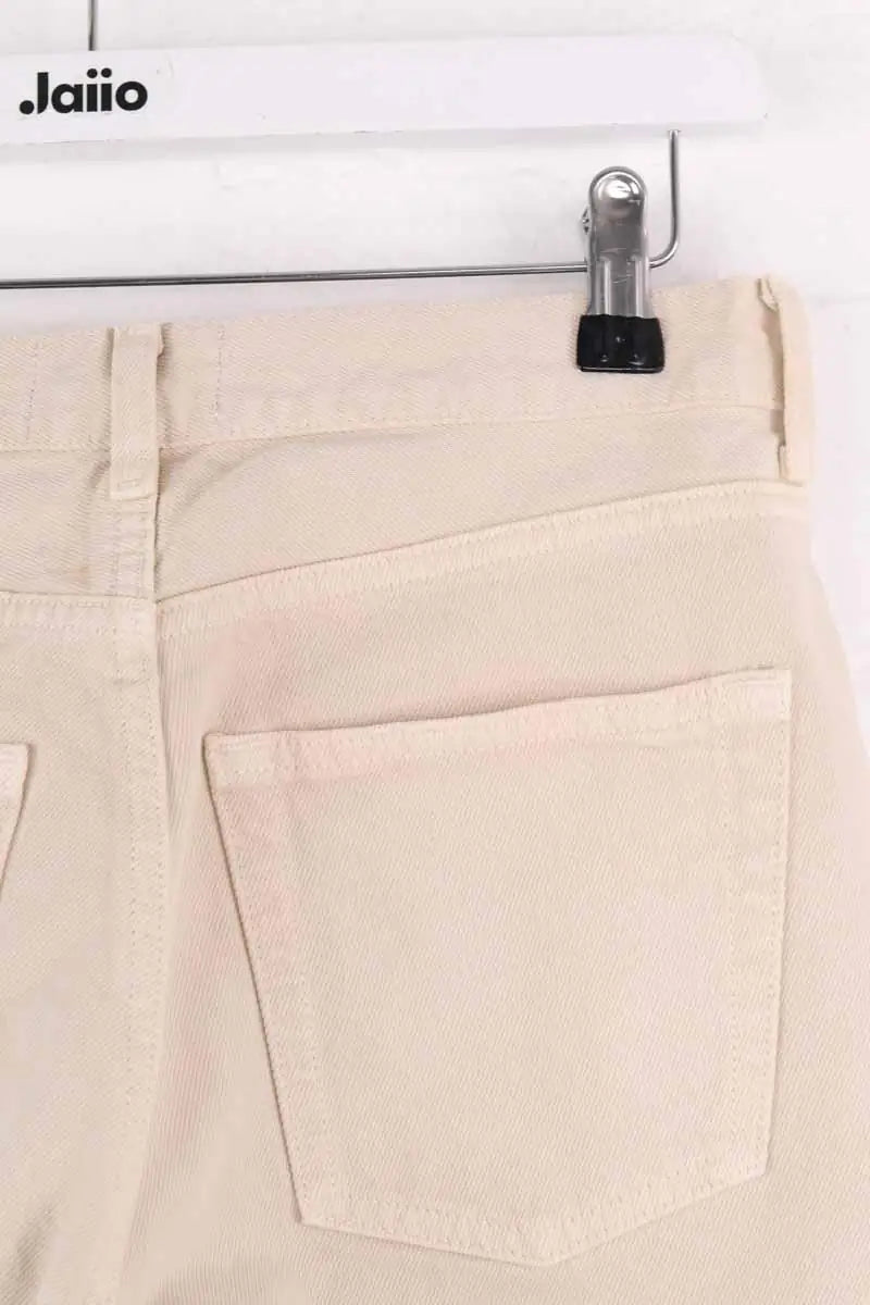 Jean droit Rouje Beige en Coton