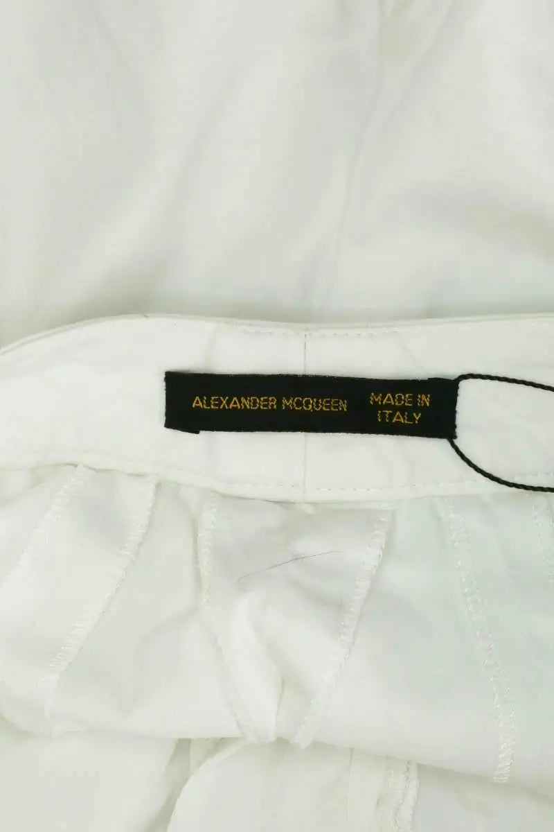 Pantalon Alexander McQueen Blanc en Coton