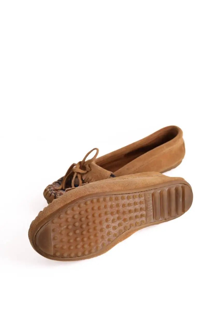 Mocassins Minnetonka Camel en Daim