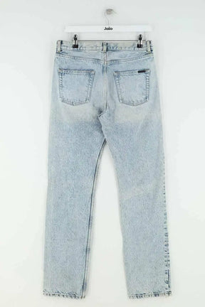 Jean droit Saint Laurent Bleu en Coton