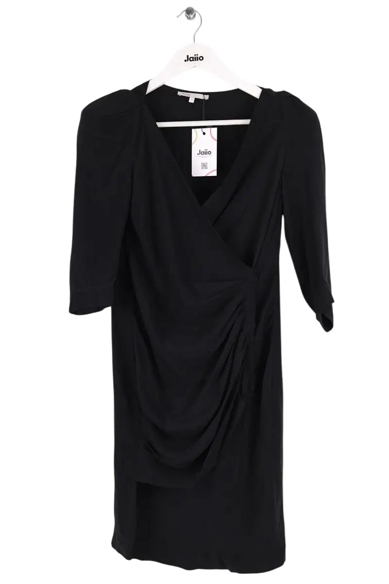 Robe Maje Noir en Soie, taille S - Seconde Main
