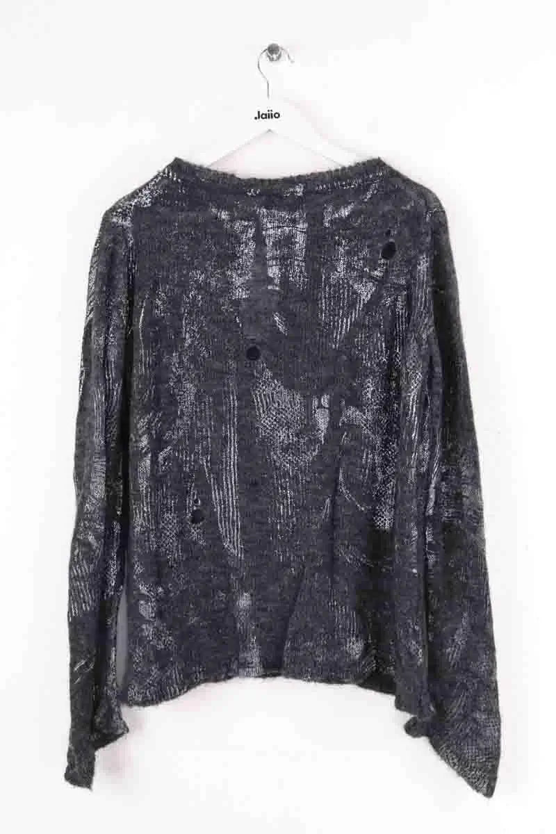 Pull Vivienne Westwood Hi-vis jumper alpaca blend Anthracite en Laine