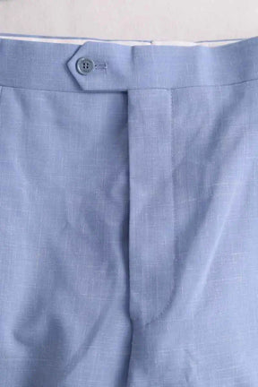 Pantalon droit Fursac Bleu en Laine
