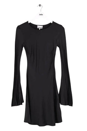 Robe Ganni Noir en Viscose, taille XXS - Seconde Main
