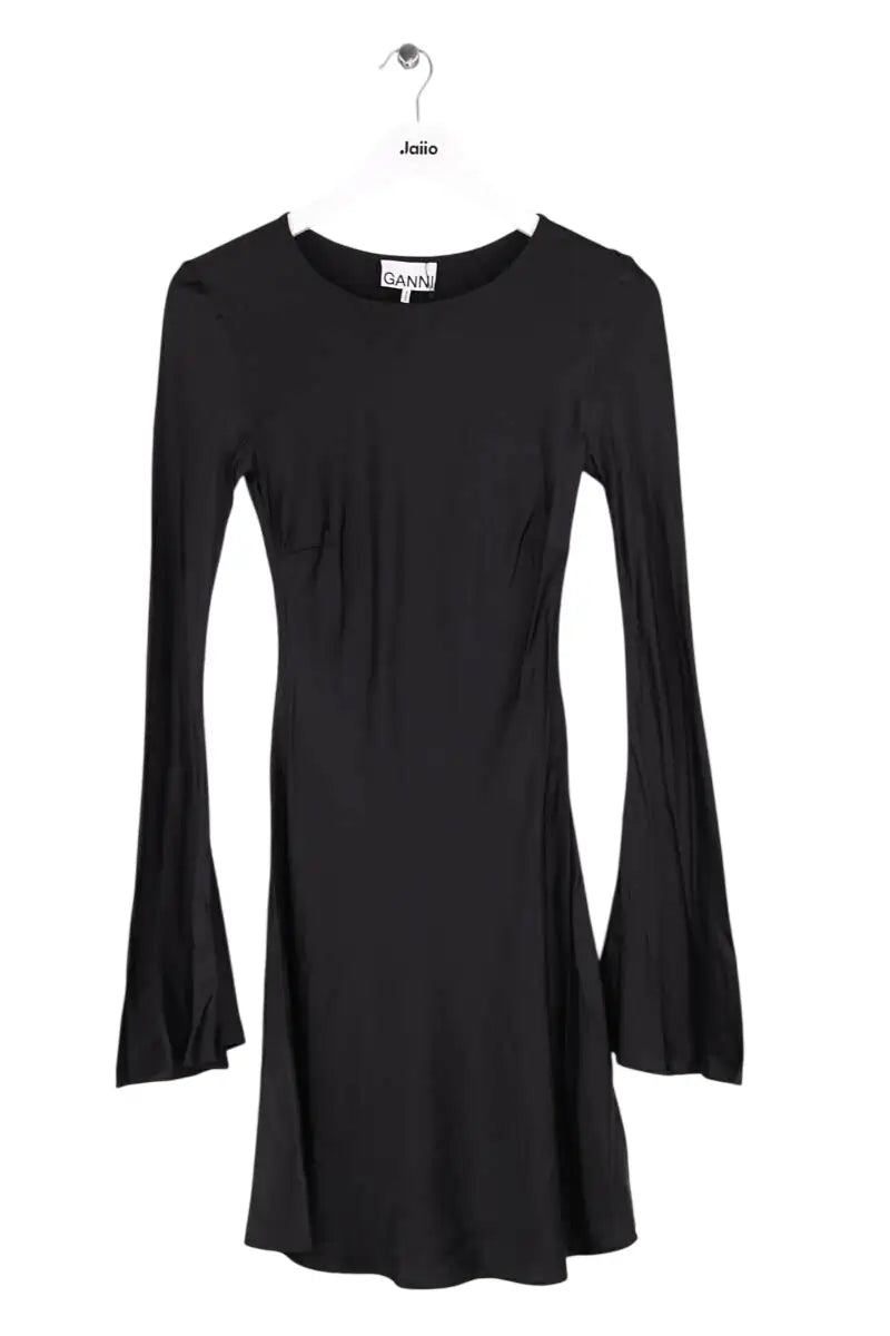 Robe Ganni Noir en Viscose, taille XXS - Seconde Main