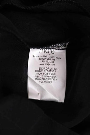 Combishort Maje Noir en Soie