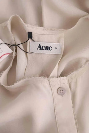 Robe Acne Studios Beige en Synthétique
